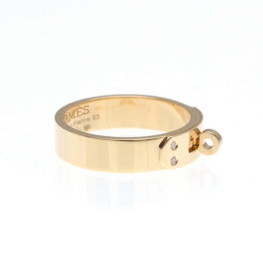 Hermes Kelly Diamond Ring Pink Gold (18K) Fashion Diamond Band Ring Pink Gold - Picture 4 of 10